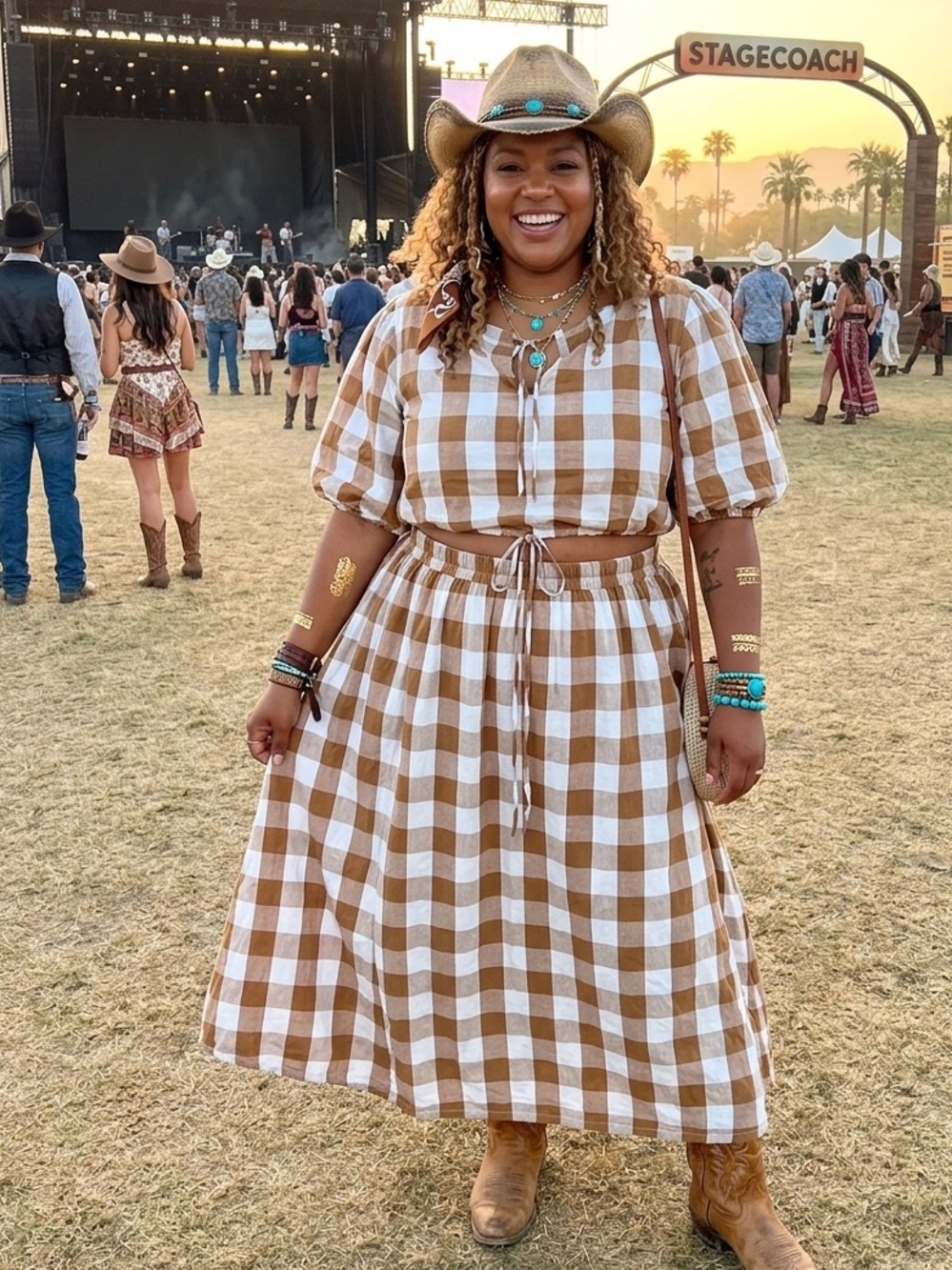 Anthropologie Plaid Set 3X